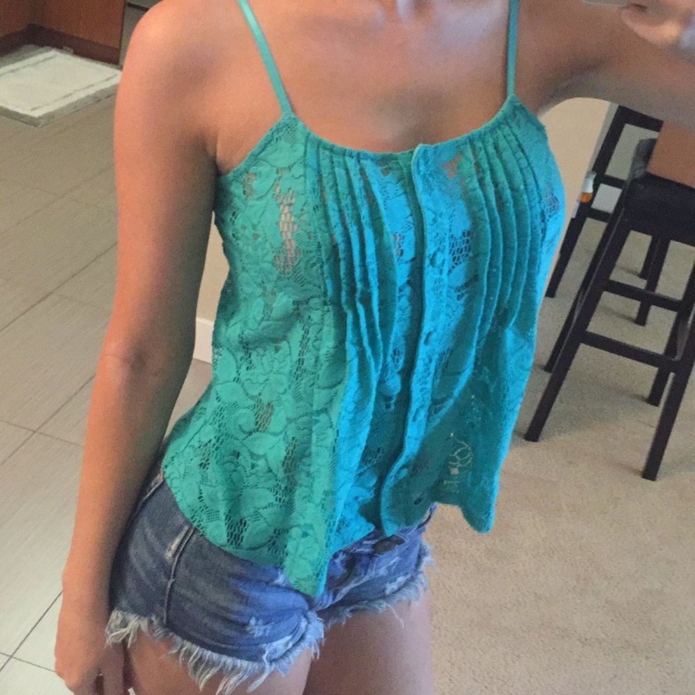 M Candies button up tank